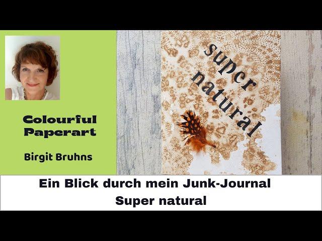 Junk Journal Flip through, Handmade Journal, kreativ Journal, Minibuch, Upcycling Papier, deutsch