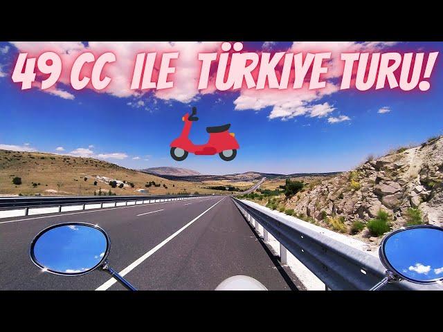 50CC MOTOSİKLET İLE TÜRKİYE TURU  (12 Gün 4.700km )