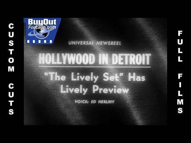 Hollywood Film 'The Lively Set' Premieres In Detroit 1964