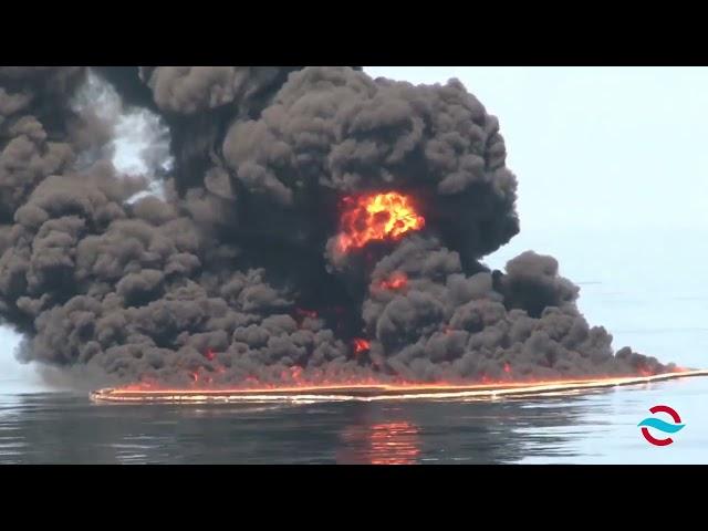 Elastec Fireboom in the Gulf    SpillPro