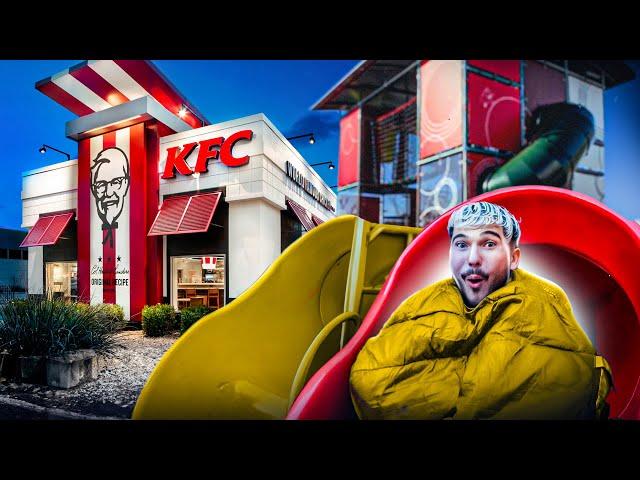 DORMIR DANS UN JEU KFC ! (trop stressant)