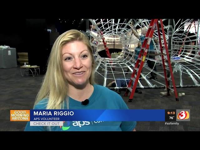 VIDEO: Cosmic Playground at Arizona Science Center made almost entirely out of tape