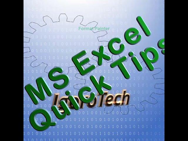 Format Painter - Excel Quick Tips