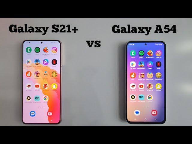 Samsung A54 vs S21 Plus || Speed Test in 2024