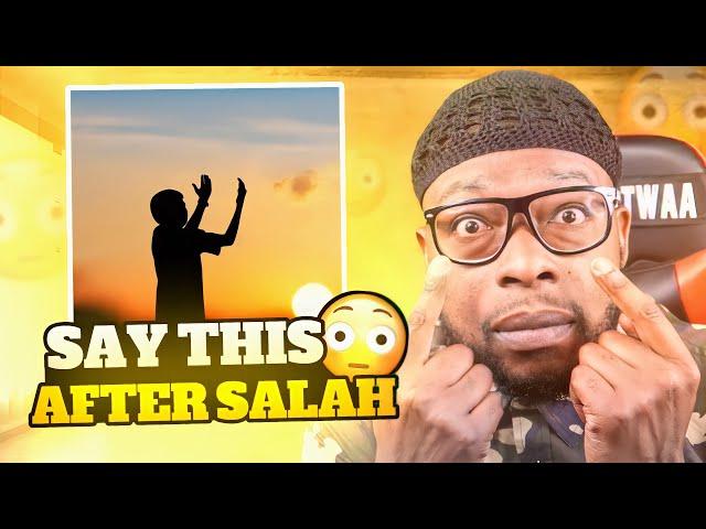 SAY THIS AFTER SALAH ALLAH STOPS LAZINESS | Mr Whaatwaa