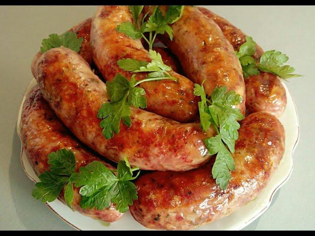 Домашняя колбаса из свинины в духовке . Вкусный рецепт.