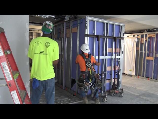 Prefabrication & Modularization: Installing Bathroom PODS - The Weitz Company