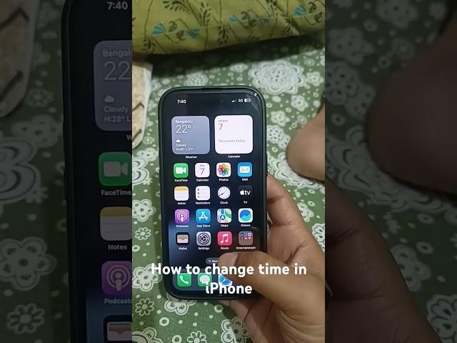 How to change time in iPhone
