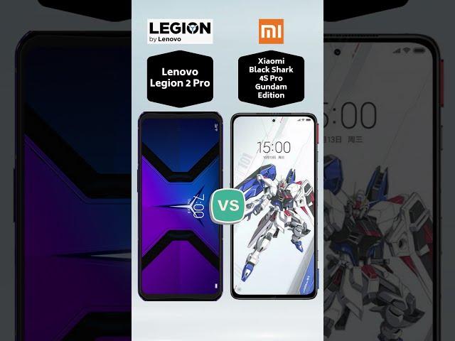 Spec Compare  Lenovo Legion 2 Pro vs Xiaomi Black Shark 4S Pro Gundam Edition #short #shorts