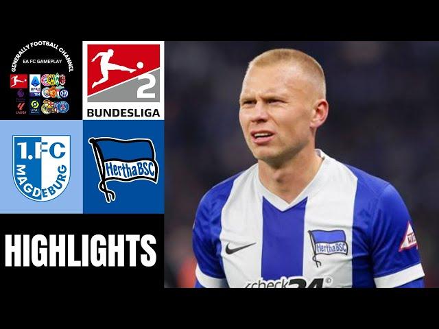 1.FC Magdeburg vs Hertha BSC  14.Spieltag Bundesliga 2 Highlights