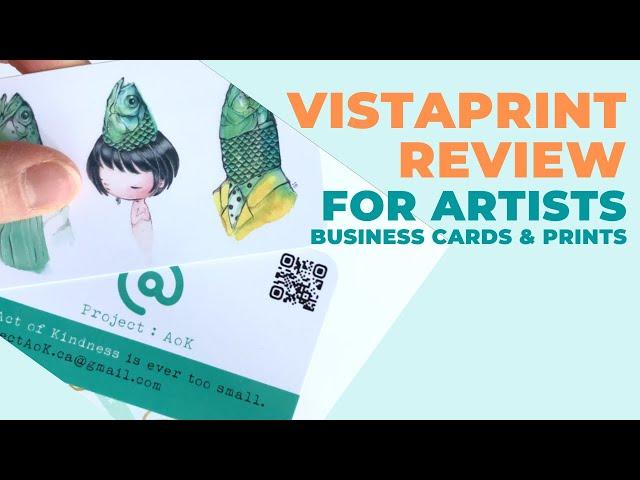 Vistaprint Review for Artists - Business Card and Prints