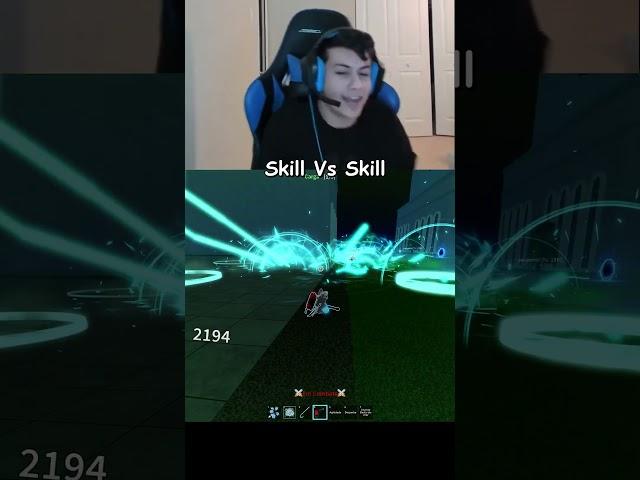 Skill vs NoSkill no Blox Fruits..... #bloxfruits #roblox #gamerrobot