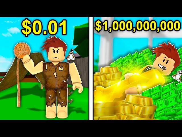 $0.01 To MILLION To BILLION In Roblox Brookhaven..