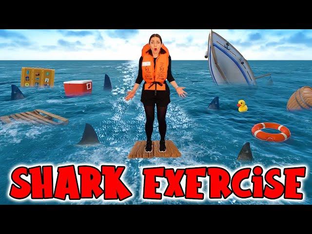 Shark Exercise for Kids | The Floor is Lava Game | Indoor Workout for Children