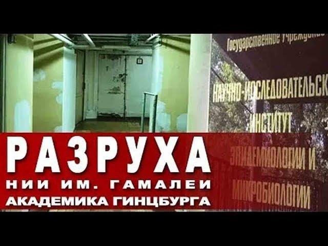 РАЗРУХА НИИ им. Гамалеи академика Гинцбурга