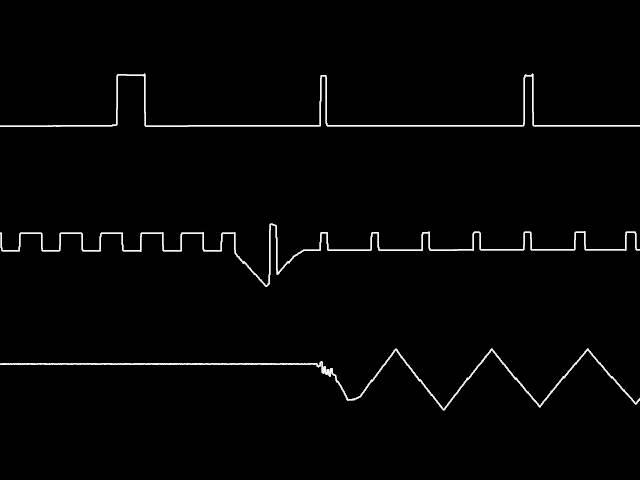 C64 Matt Gray's Driller loader theme oscilloscope view