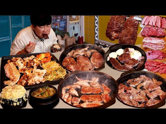 Top Level A++ Grade Korean Beef Freshly Cut by a Butcher! Authentic Korean BBQ KOREAN MUKBANG