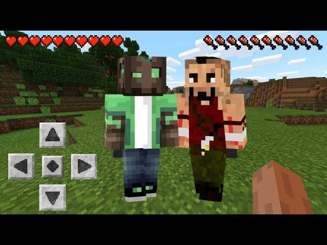 JUGANDO MCPE con UN AMIGO!  ¿SABE JUGAR? - MINECRAFT PE