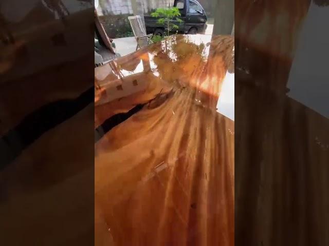 Hardwood and resin table Van Java Furniture UK