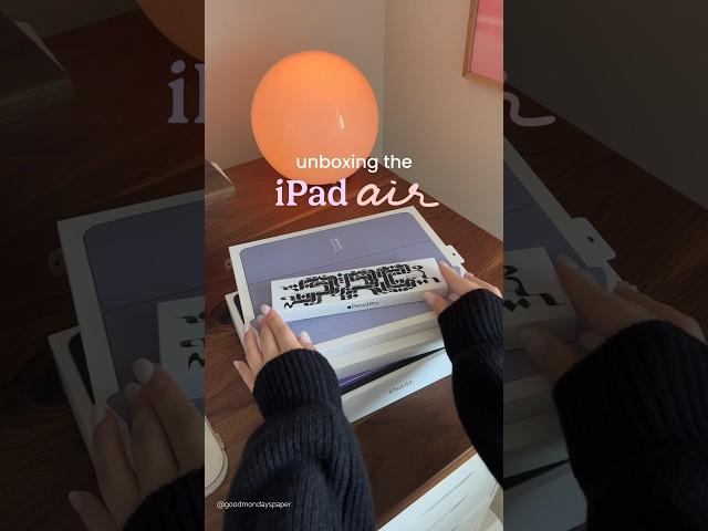 iPad Air 6 + Apple Pencil Pro unboxing 🩶️ #ipad #ipadair #apple #unboxing