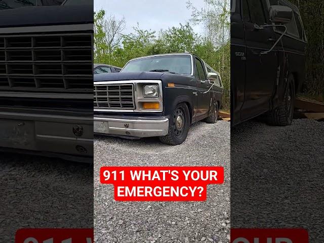 bodyswapped bullnose 1981 Ford F150 Crown Victoria P71 police interceptor ratatataaaaa