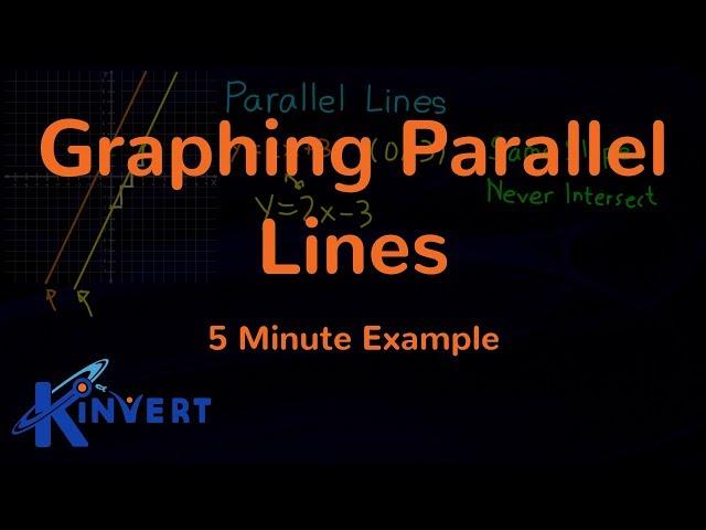 Graphing Parallel Lines - Linear Equations | Kinvert