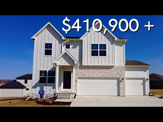 NEW AFFORDABLE Modern Luxury Homes in Omaha Nebraska For Sale | Starting $410,900+ | House Tour 2022