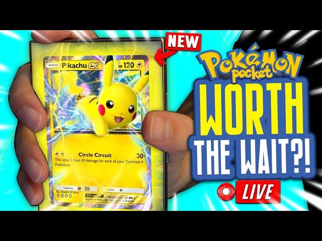  IT'S HERE! GLOBAL LAUNCH! PACKS & BATTLES! Pokémon TCG Pocket!! - Opening Packs & Battling!