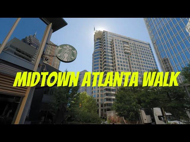 Walking Atlanta : Exploring Midtown to Piedmont Park via Peachtree St NE | October 2023