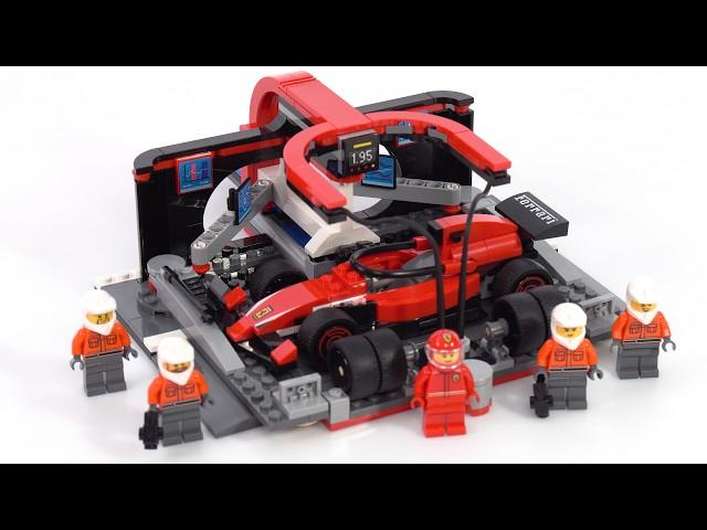 LEGO City 2025 F1 Pit Stop & Pit Crew w/ Ferrari review! 60443 #NotSponsored