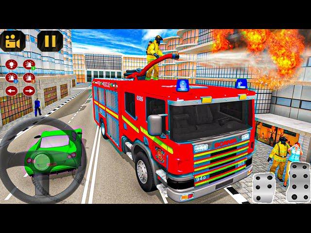 Fire Truck Driving Games 2021 - Very Emergency Fast Service Simulator - Android Gameplay