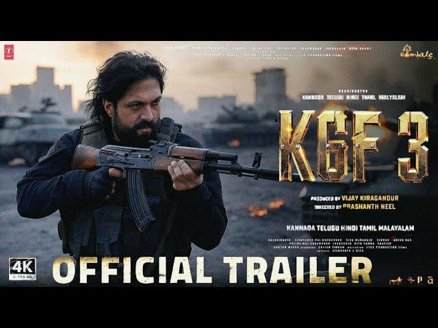 K.G.F: Chapter 3 - Official Trailer | Rocking Star Yash | Prabhas | Raveena Tondon | Prashanth Neel