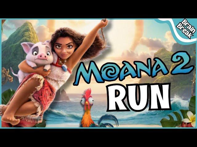 Moana Chase | Brain Break | Brain Breaks for kids | Moana 2 Run | Kids exercise | Yoga For Kids