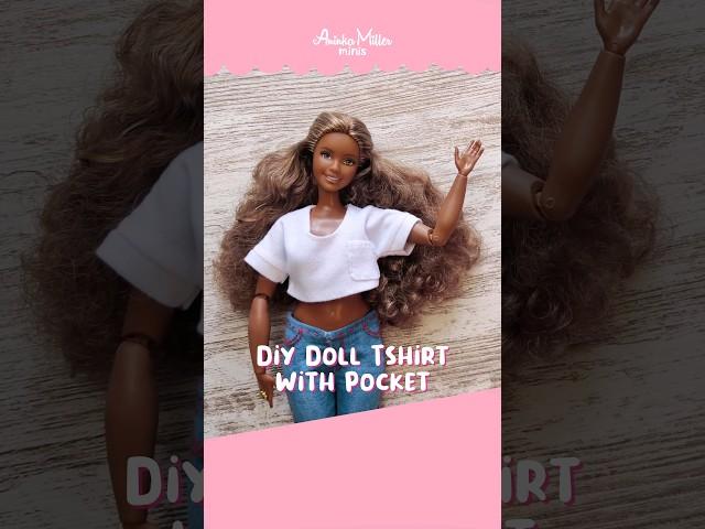 I made easy DIY T-shirts for my Dolls! #diydollclothes #diydollcrafts #dollaccessories