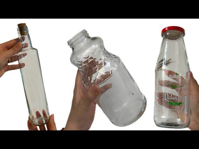 4 Perfect Recycling Ideas with Glass Bottles!