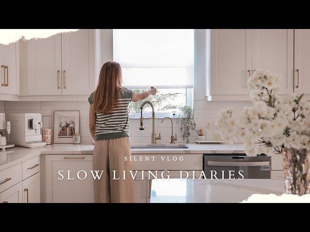 [Slow Living Diaries] Calm Morning At Home | SILENT VLOG | Clutter-Free Home | Daily Routine