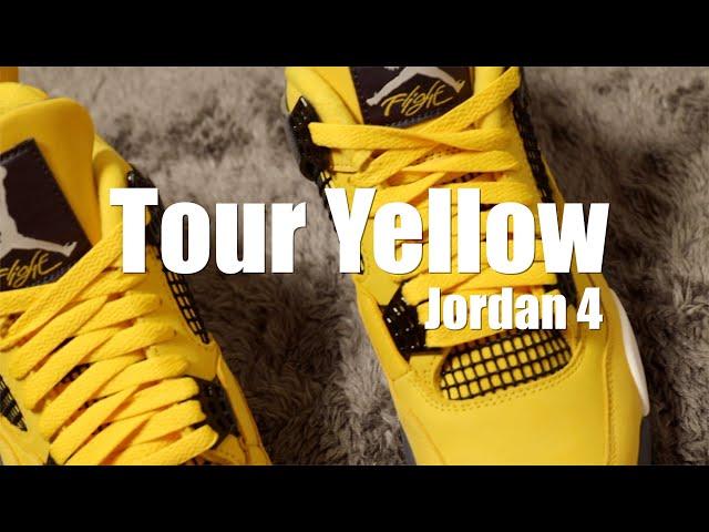 15년만에 돌아온 조던 4 라이트닝 투어 옐로우 착샷 리뷰/jordan 4 tour yellow