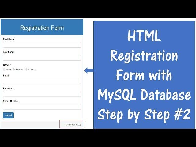 How to Connect HTML Form with MySQL Database using PHP