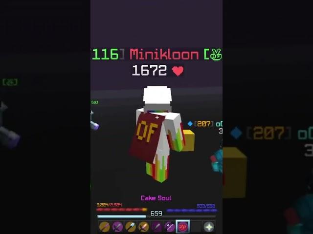 Minikloon Visited Me?!?! | Hypixel Skyblock | #shorts