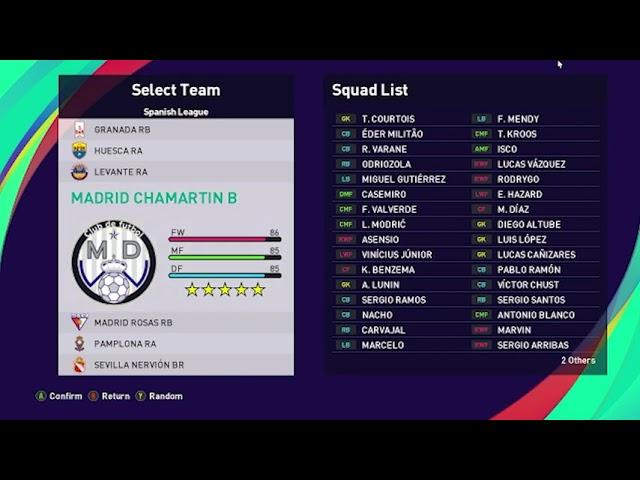 How to Select Real Madrid in PES 2021