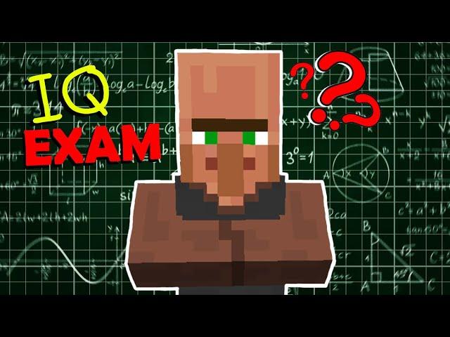 I took an IQ test of VILLAGERS in Minecraft!