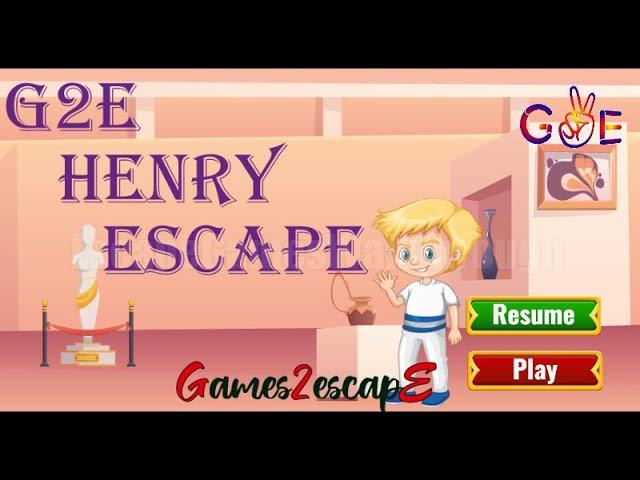 G2E Henry Escape Walkthrough [Games2Escape]