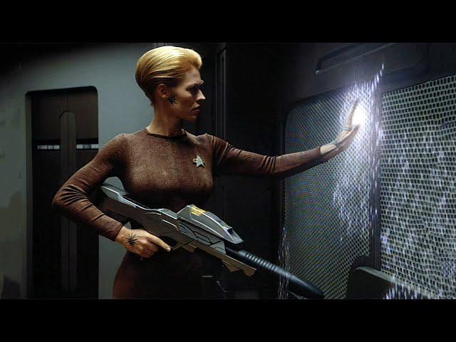 Seven of Nine has a bad day | HD Upscaling | Video Enhance AI | Star Trek: Voyager - The Raven