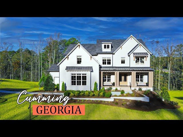 New LUXURY MODEL Home on FINISHED Basement In CUMMING, GA, Northeast of ATLANTA - BP $1,127,995