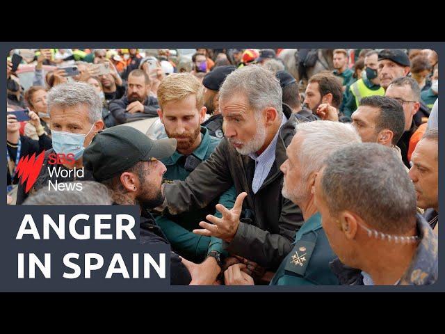 Spain's King pelted with mud in flood-affected Valencia