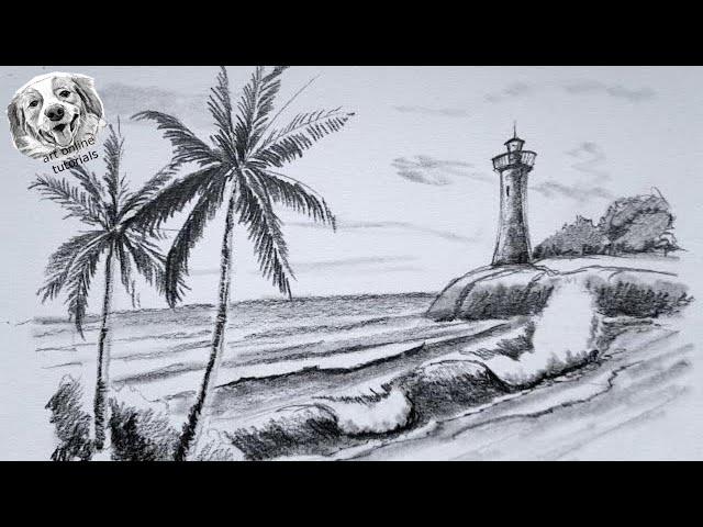 Creating a Realistic Beach Scene in Pencil: Step-by-Step Tutorial