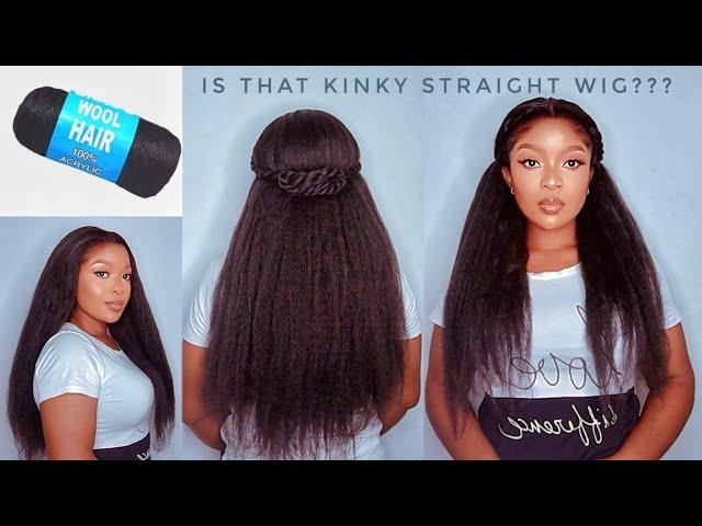 MIND BLOWINGIT'S WOOL Crochet U-Part Wig Using Brazilian Wool| Macamy