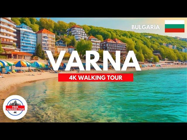 Varna, Bulgaria Walking Tour 4K/60FPS | Beach, Promenade and the Old Town!