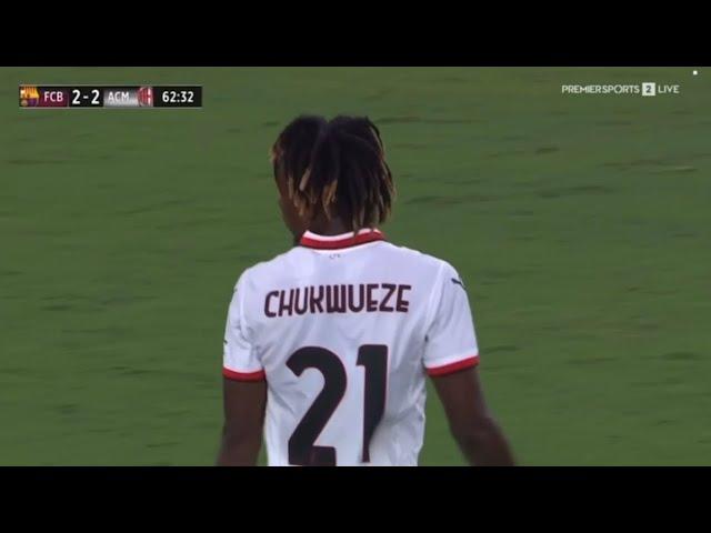 Samuel Chukwueze Vs FC Barcelona | AC Milan | 2024