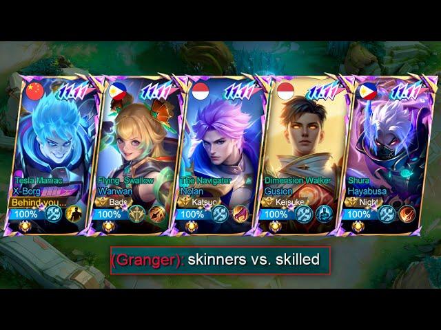 MLBB 5 MAN DOUBLE 11 SKIN in RANKED GAME!! (Eyegasm)